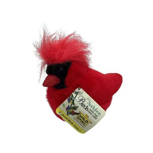 Audubon Red Cardinal Stuffed Animal. Does Not Chirp. Preowned